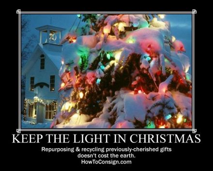 Keep the light in Christmas poster