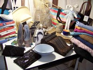 Books and t-shirts too.